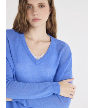 Absolut Cashmere Angelica Pull Longsleeve Col Marina Blue