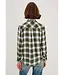 Rails Hunter olive stone check shirt