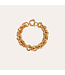 Gas Bijoux maille rond entrecroise Bracelet Gold