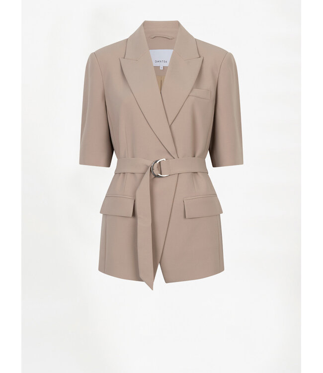 Dante 6 Nissa short sleeves blazer sand beige