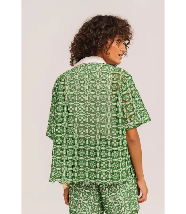 Sacrecoeur Collection Flavia goya vert shirt