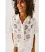 Sacrecoeur Collection Flavia flower blanc shirt