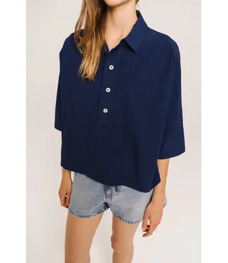 Sacrecoeur Collection Jodie navy shirt blue