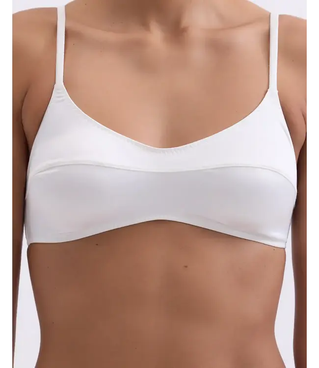 Love Stories Tori satin bra white