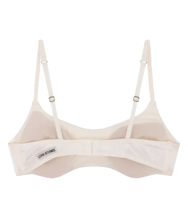 Love Stories Tori satin bra white
