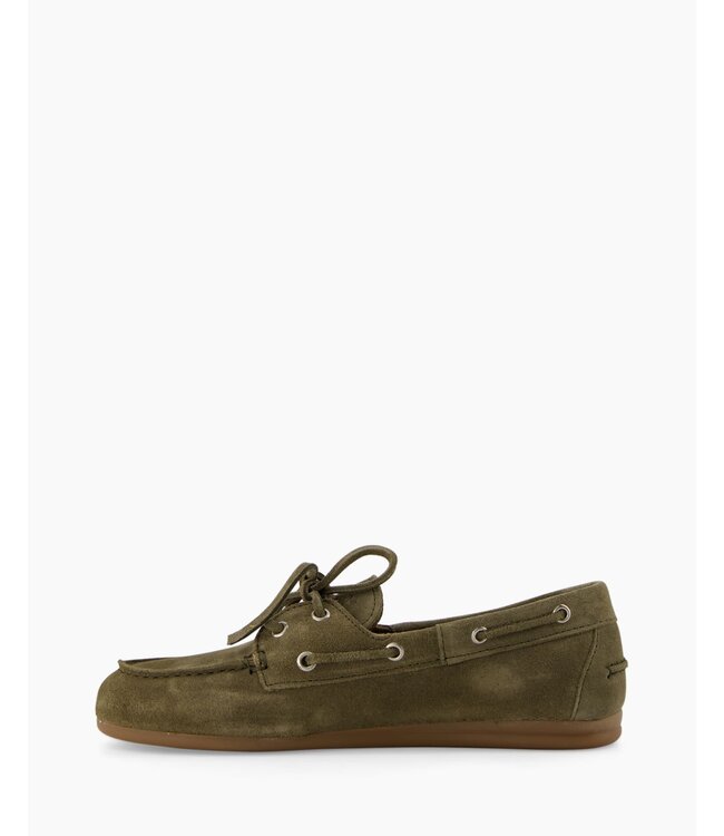 Posa Boat Loafer prushed suede Khaki