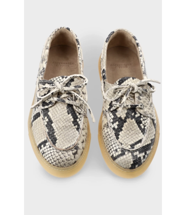 Copenhagen Leather Snake Cream sneaker