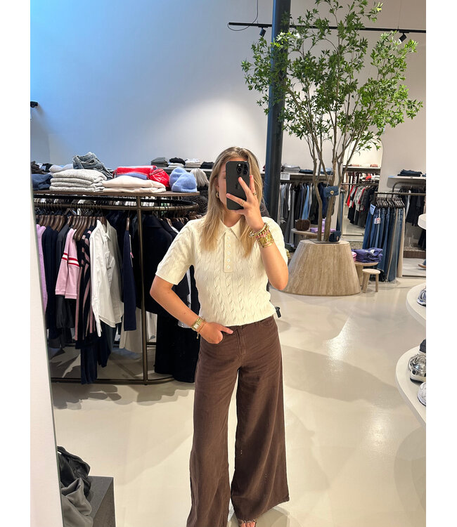 Lois Marlene Linen chocolate