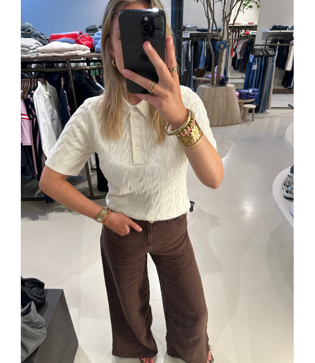 Lois Marlene Linen chocolate