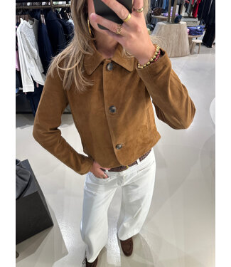 Rocky Jacket Suede Cinnamon