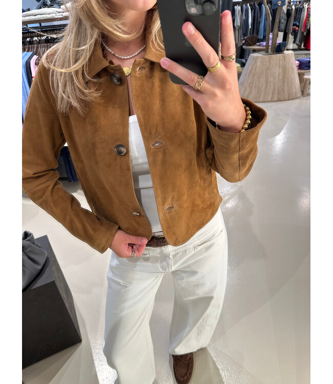 Alter Ego Rocky Jacket Suede Cinnamon