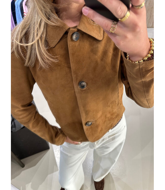 Alter Ego Rocky Jacket Suede Cinnamon