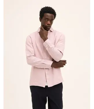The GoodPeople Soho linen shirt soft mauve 6601