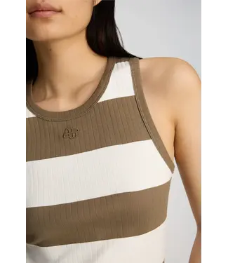 Munthe Tezza Top Stripe Mocca