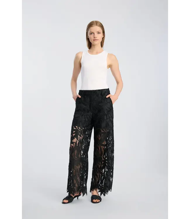 Munthe Byrdos Lace Pants Black