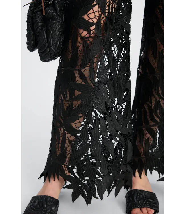 Munthe Byrdos Lace Pants Black