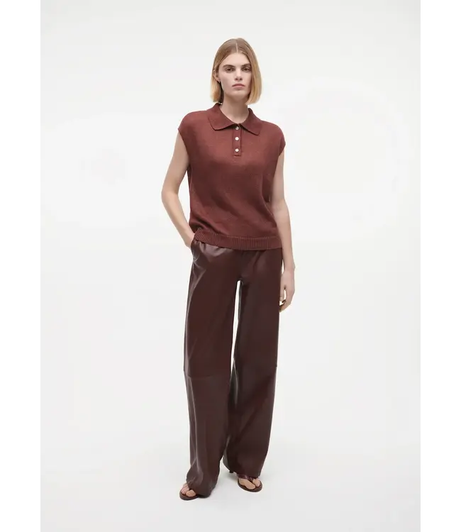 Studio AR Paloma Linnen Top Mahony