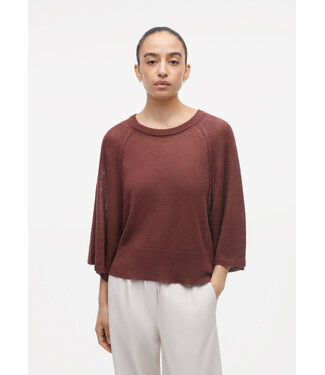 Studio AR Marisol Linnen Top Mahony