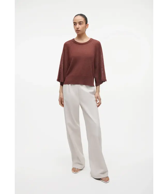 Studio AR Marisol Linnen Top Mahony