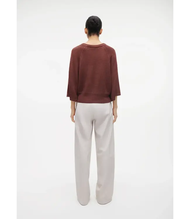 Studio AR Marisol Linnen Top Mahony