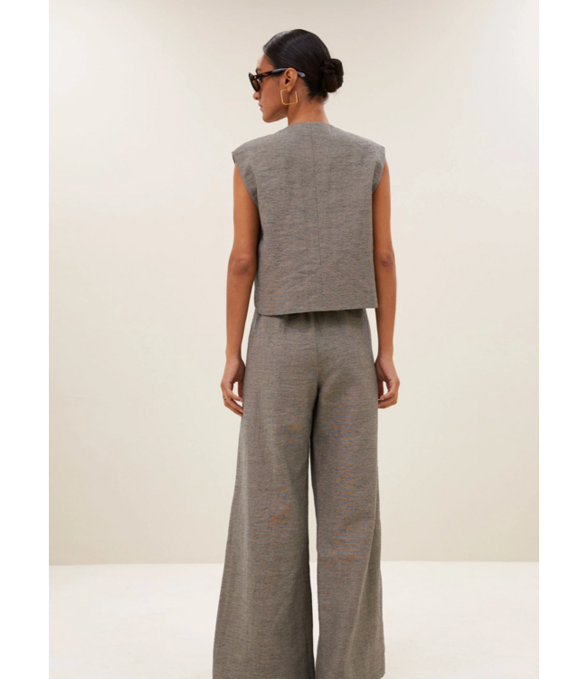 By Bar Nori Melange Gilet Charcoal Melee