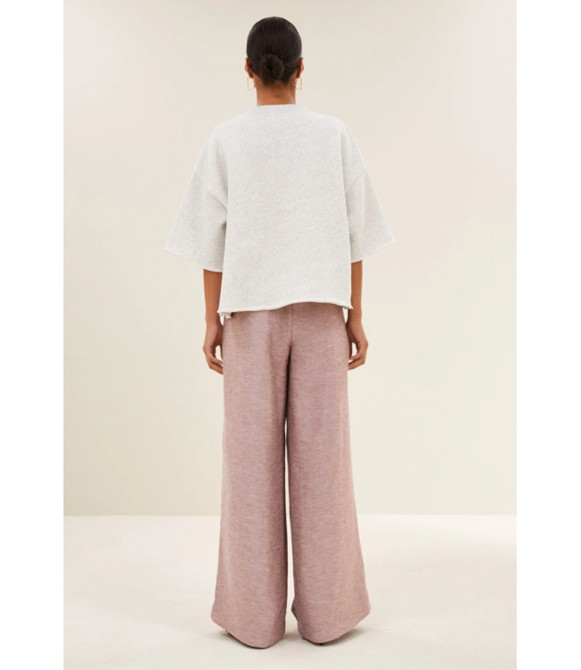 By Bar Willow Lucky Top Light Grey Melee