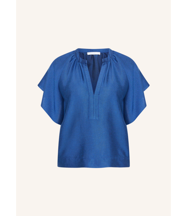 By Bar Vina Gloss Blouse Kingsblue