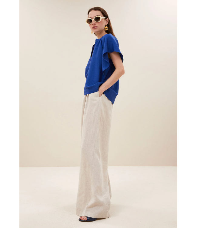 By Bar Vina Gloss Blouse Kingsblue