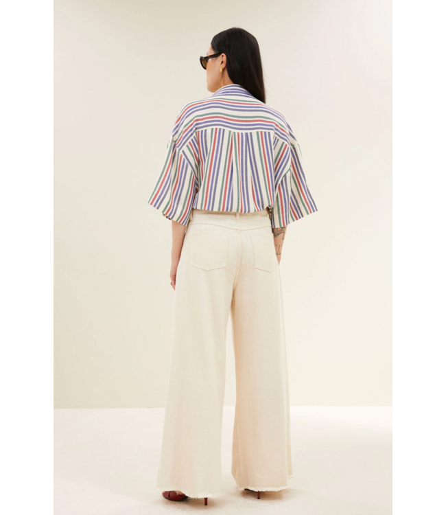 By Bar Pilar Multi Stripe Blouse Multi Stripe