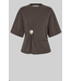 Second Female Enora Brooch Tee Chocolate Tort