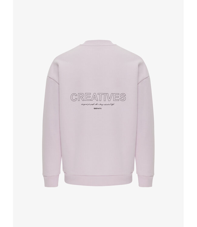 Genti SWEAT LS JERSEY 088 PINK BACKPRINT