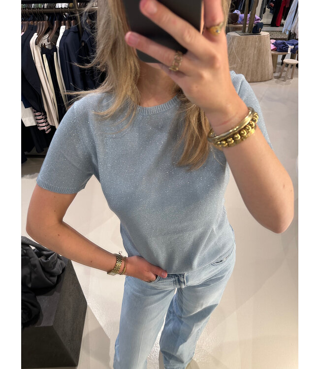 Absolut Cashmere Maria Shirt Zephyr Glitter