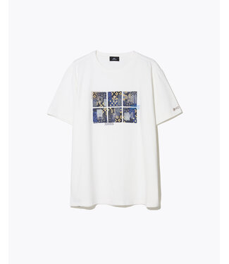 Denham Sashiko graphic tee ss sc