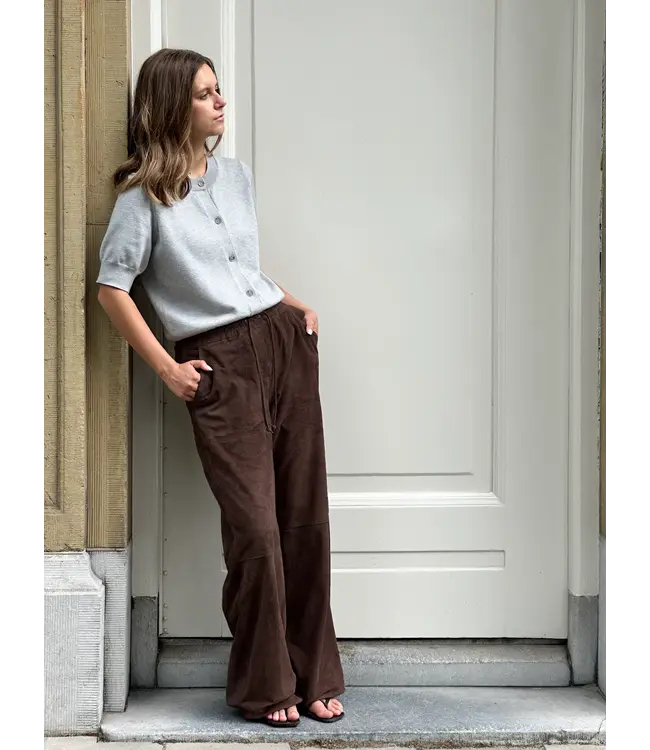 Studio AR Nadia Goat Suede Marrone