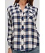 Rails Hunter golden cobalt  check shirt
