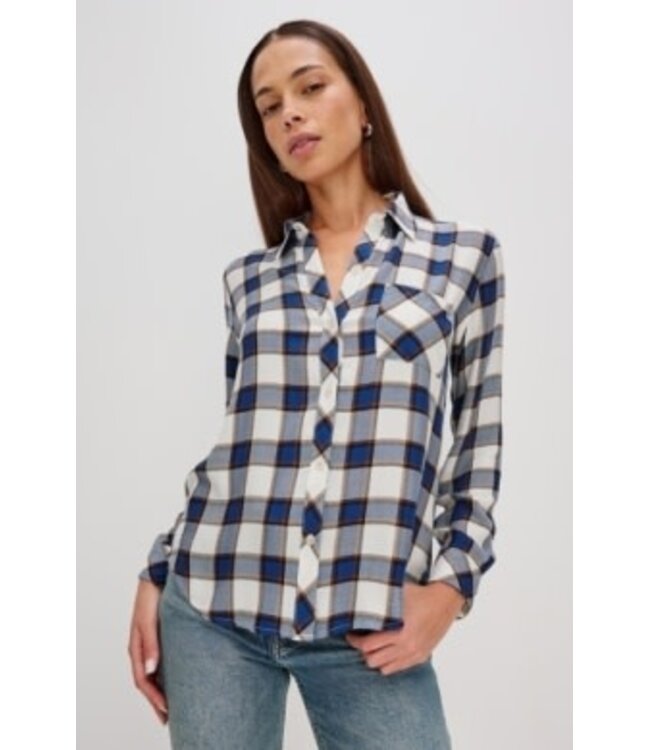 Rails Hunter golden cobalt  check shirt