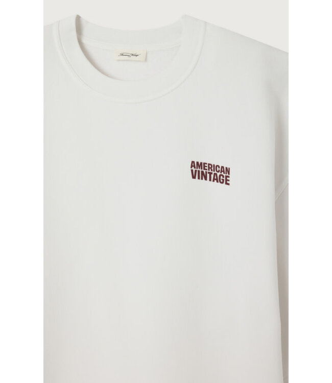 American Vintage Plizzy t-shirt sweat white