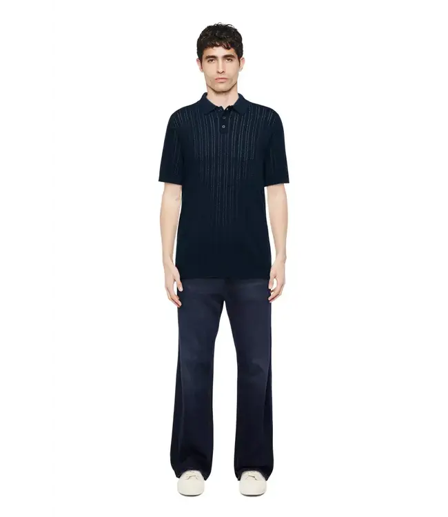 Drykorn Triton knitted polo navy 3000