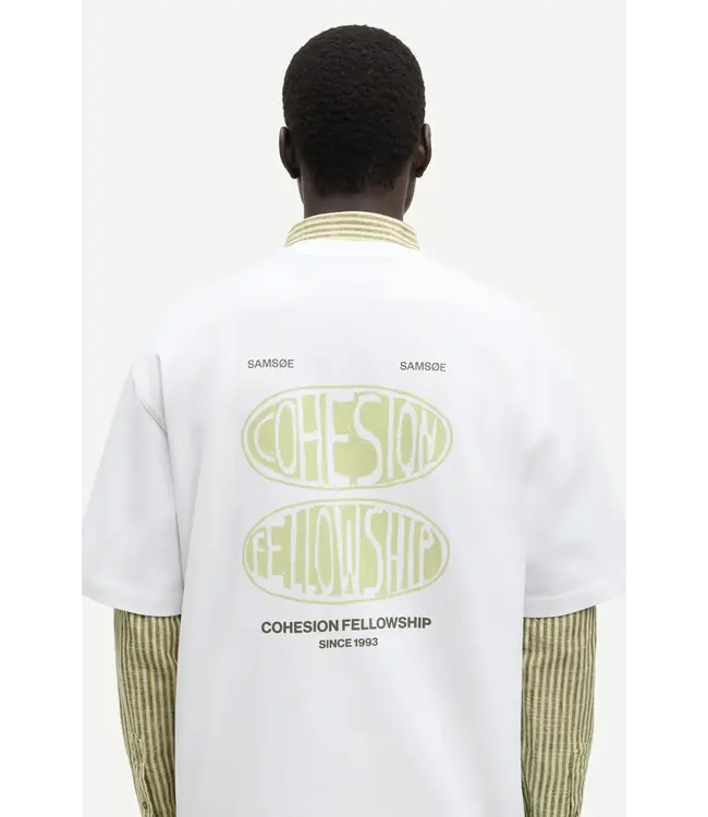 Samsøe Samsøe Sacohen t-shirt green stamp