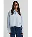 Second Female Jora cropped shirt light blue denim