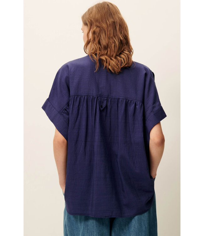 Sessùn Camille blouse blue emilienne