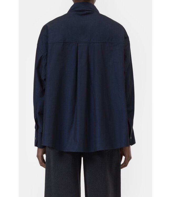 Closed Cape Shirt Dark Night