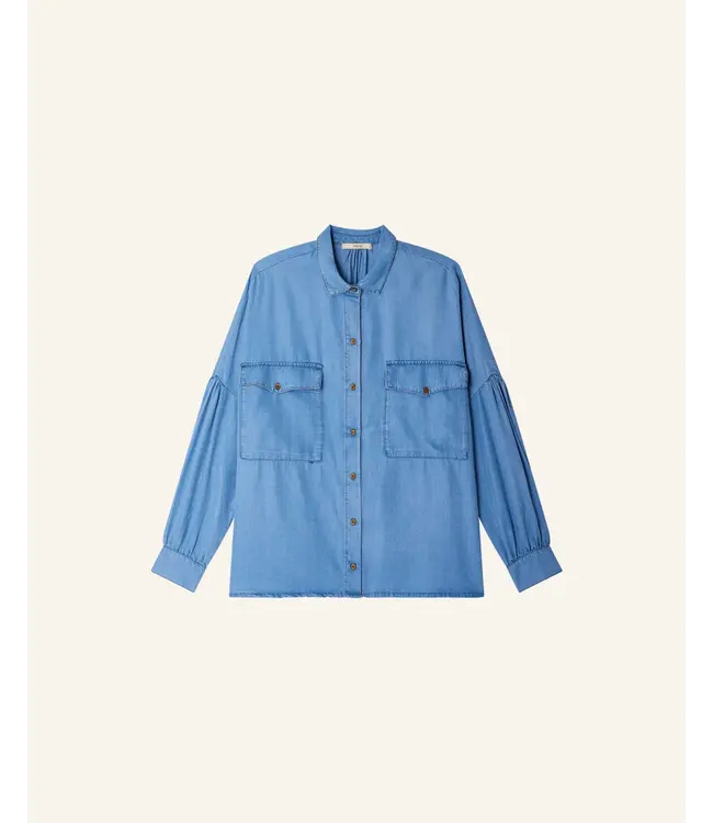 Sessùn Botania jeans shirt blue