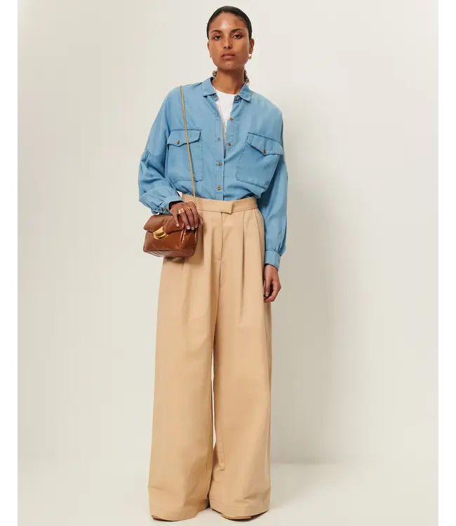 Sessùn Botania jeans shirt provencia  blue