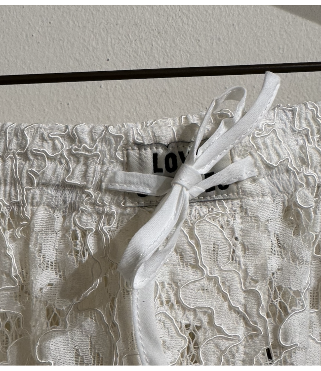 Love Stories Alfie Short Lace White