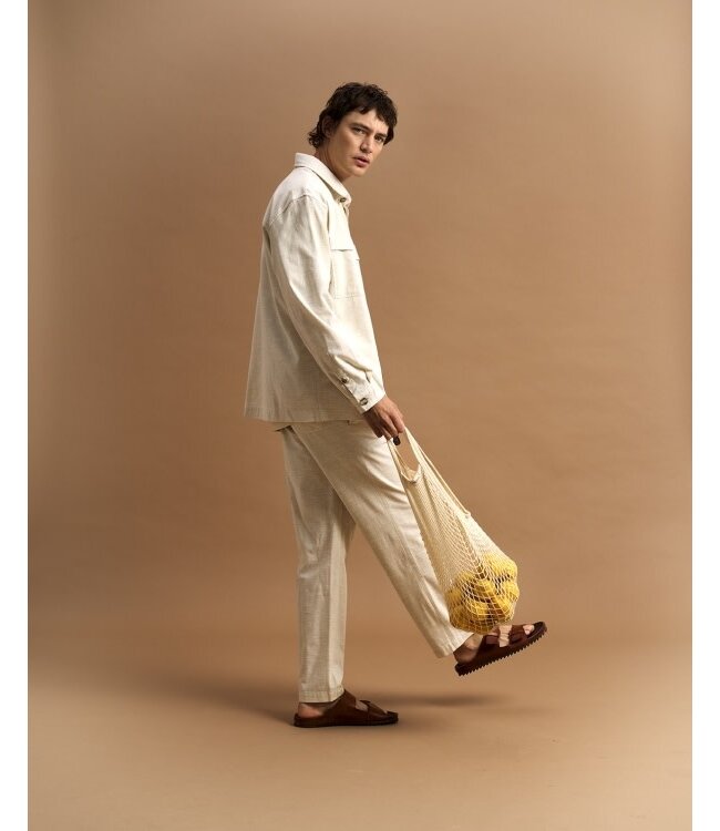 The GoodPeople Bob relaxed fit trousers sand