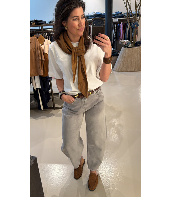 Evy suede scarf cinnamon