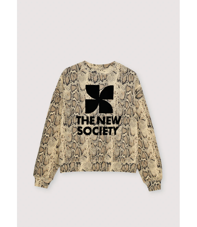 The New Society Logo sweatshirt Nettle Print