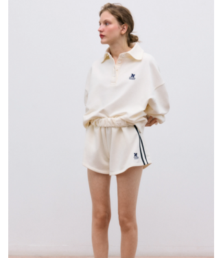 The New Society Logo shorts ecru