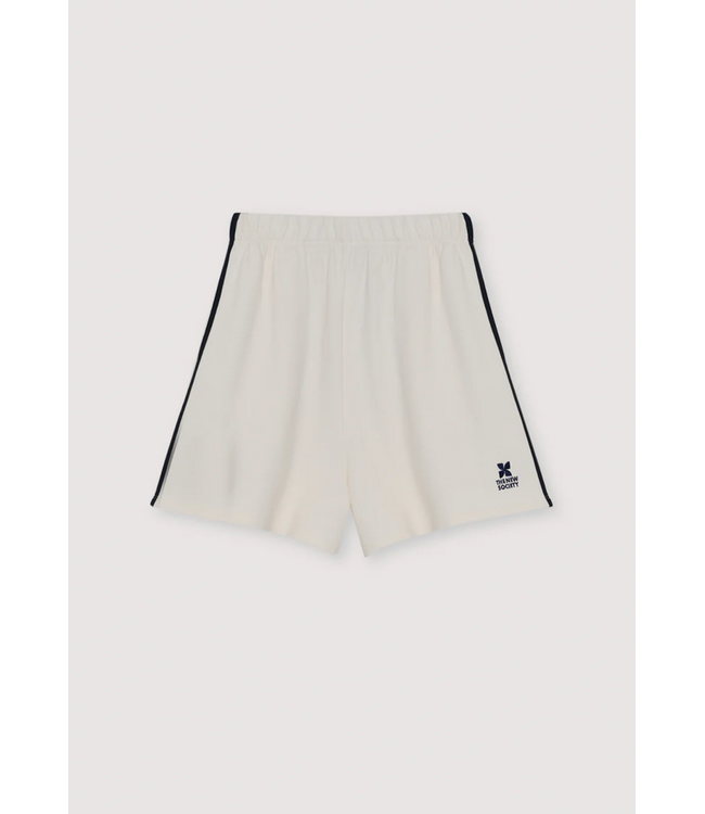 The New Society Logo shorts ecru